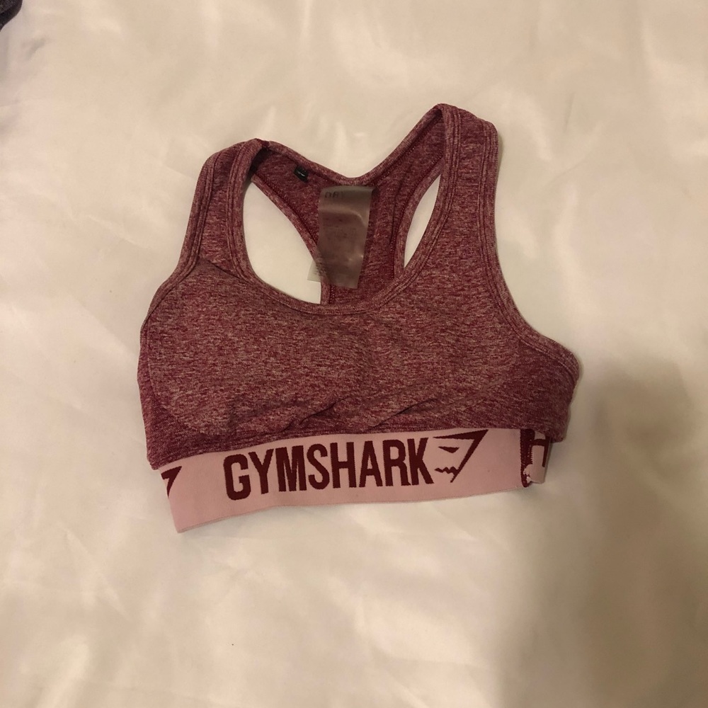 Pink gymshark sports bra